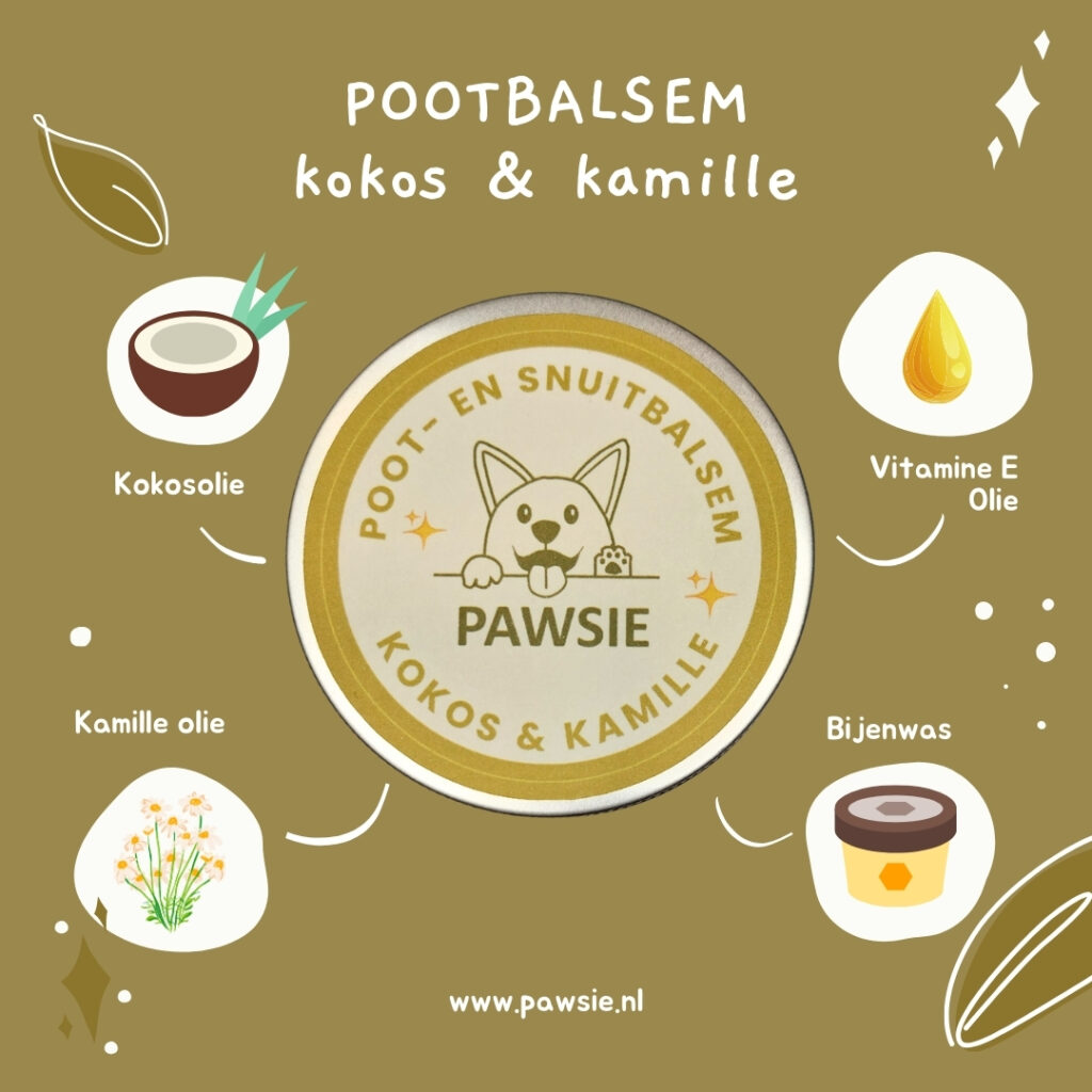 kalmerende neus en poot balsem hond